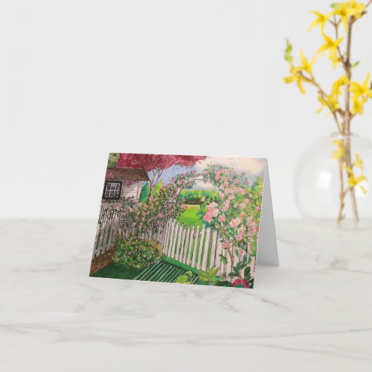 庭ゲート カード (黄色い花)