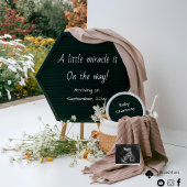 庭シンプルの妊娠の告知 招待状