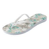 庭パターン ビーチサンダル (アングル)