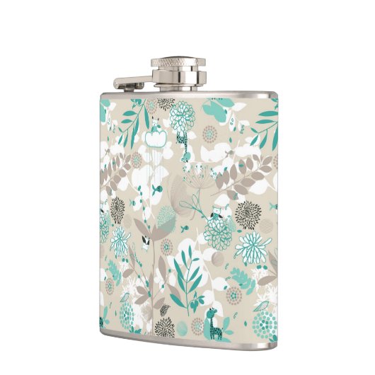 庭パターン フラスク (左)