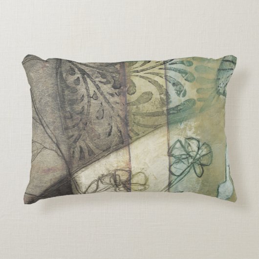 庭パネ葉ル、花、草 アクセントクッション (正面)