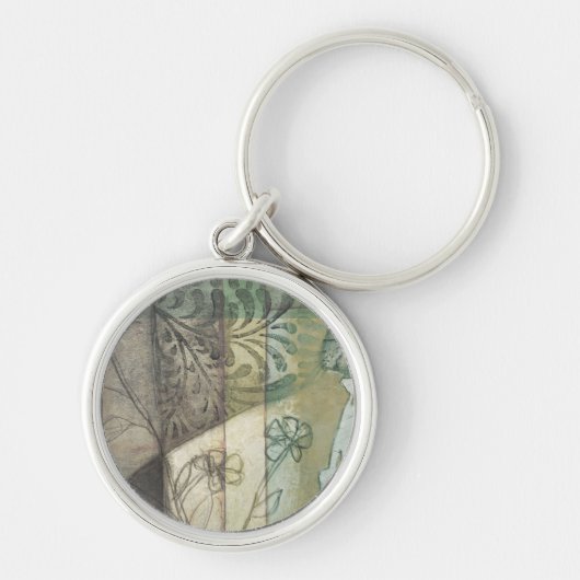 庭パネ葉ル、花、草 キーホルダー (正面)