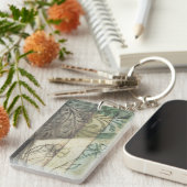 庭パネ葉ル、花、草 キーホルダー (正面右)