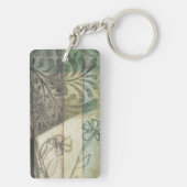 庭パネ葉ル、花、草 キーホルダー (裏面)