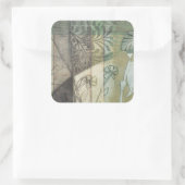 庭パネ葉ル、花、草 スクエアシール (バッグ)