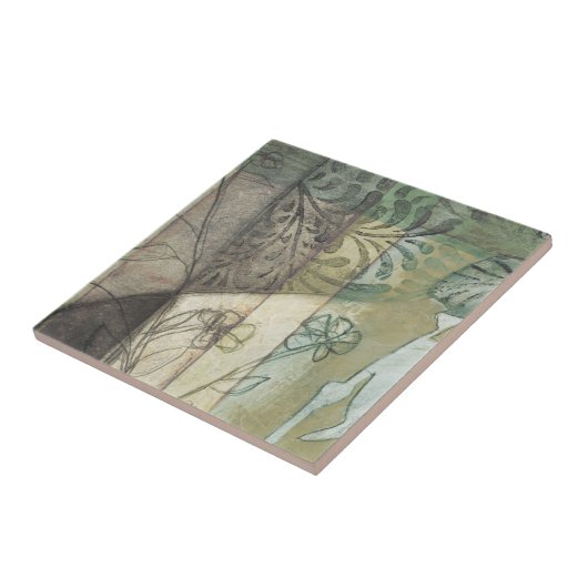 庭パネ葉ル、花、草 タイル (側面)