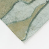 庭パネ葉ル、花、草 フリースブランケット (角)