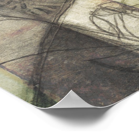 庭パネ葉ル、花、草 ポスター (角)