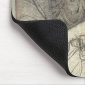 庭パネ葉ル、花、草 マウスパッド (コーナー)