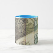 庭パネ葉ル、花、草 マグカップ (中央)