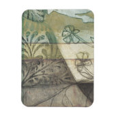 庭パネ葉ル、花、草 マグネット (縦)