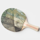 庭パネ葉ル、花、草 卓球ラケット (横)