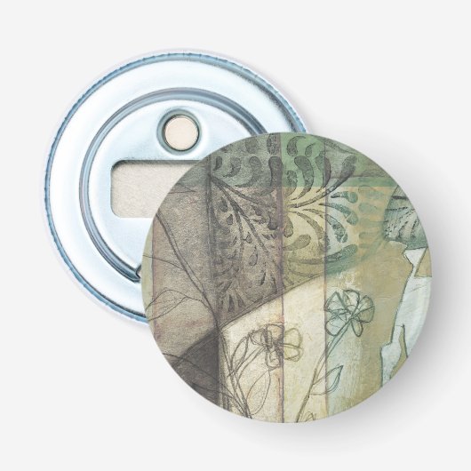 庭パネ葉ル、花、草 栓抜き (正面)