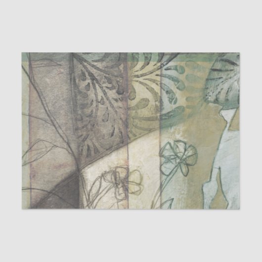 庭パネ葉ル、花、草 薄葉紙 (正面)