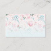 庭フランスのフローラブライダルシャワー贈与簿 エンクロージャーカード (裏面)