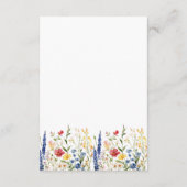 庭モダン花手書き結婚情報 エンクロージャーカード (裏面)