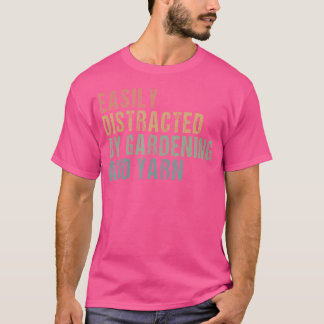 庭仕事と毛糸 - 編み物好き Tシャツ