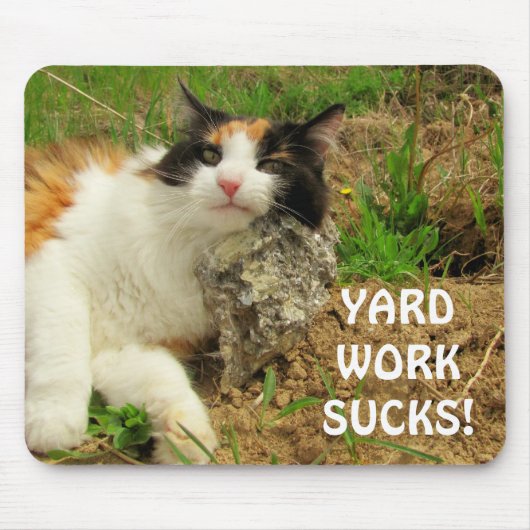 庭仕事の最低 マウスパッド (正面)
