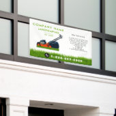 庭仕事 横断幕 (ビルの外側)