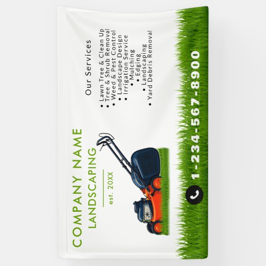 庭仕事 横断幕 (縦)