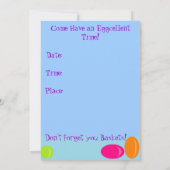 庭卵の狩り 招待状 (裏面)