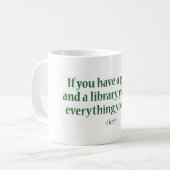 庭及び図書館があれば コーヒーマグカップ (正面左)