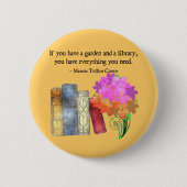 庭及び図書館 缶バッジ (正面)