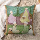 庭台地で着席する6人のイスラム教の神秘家fr クッション (ブランケット)