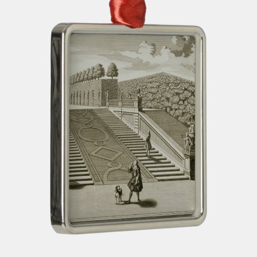 庭台地、Belvedere宮殿へのステップは、竸います メタルオーナメント (右)