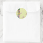 庭図解入りの、写真付きののトンボ ラウンドシール (バッグ)