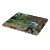 庭園での午後の作業（H.A.ブレンデキルデ著） カッティングボード (角)