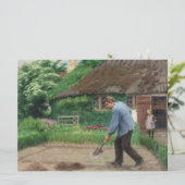 庭園での午後の作業（H.A.ブレンデキルデ著） カード (スタンド正面)