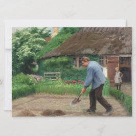 庭園での午後の作業（H.A.ブレンデキルデ著） カード