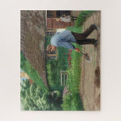 庭園での午後の作業(H.A.ブレンデキルデ著) ジグソーパズル (縦)