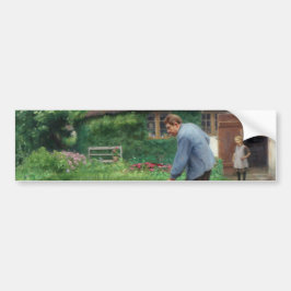 庭園での午後の作業（H.A.ブレンデキルデ著） バンパーステッカー