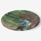 庭園での午後の作業(H.A.ブレンデキルデ著) ペーパープレート (アングル)