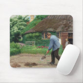 庭園での午後の作業(H.A.ブレンデキルデ著) マウスパッド (マウス)