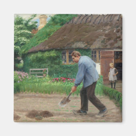 庭園での午後の作業（H.A.ブレンデキルデ著） マグネット