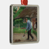 庭園での午後の作業（H.A.ブレンデキルデ著） メタルオーナメント (右)