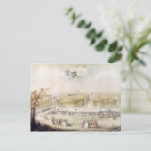 庭園とヴェルサイユのシャトーの景色 ポストカード (スタンド正面)