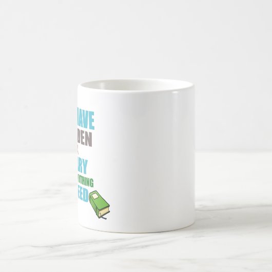 庭園と図書館は必要なものばかりだ モーフィングマグカップ (中央)