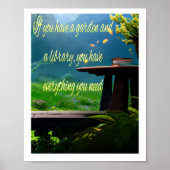 庭園と図書館 ポスター (正面)