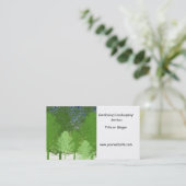 庭園と造園サービス 名刺 (スタンド正面)