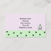 庭園と造園サービス 名刺 (裏面)