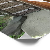 庭園に開かれた座禅室 – 京都 ポスター (角)