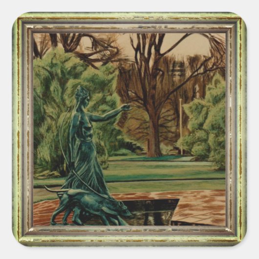 庭園のアルテミス スクエアシール (正面)