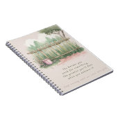 庭園のゴールスパイラルフォトノートブック ノートブック (右側)