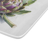 庭園のハート：水の色のアーティチョーク カッティングボード (角)