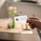 庭園のハート:水の色のアーティチョーク 名刺