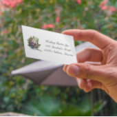 庭園のハート:水の色のアーティチョーク 名刺